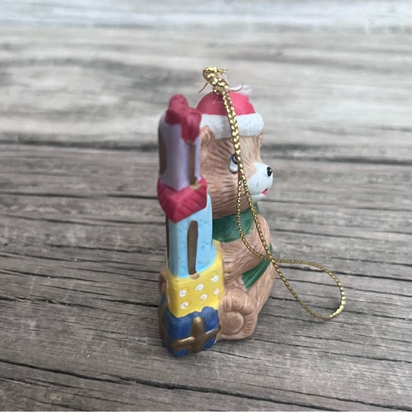 VINTAGE 711 CITGO CHRISTMAS ORNAMENT TEDDY BEAR WITH GIFTS SANTA’S HELPER - Picture 4 of 6